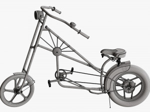 Stylized vintage bicycle 02 3Dモデル