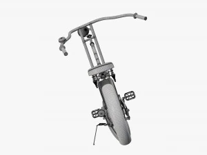 Stylized vintage bicycle 02 3D Model