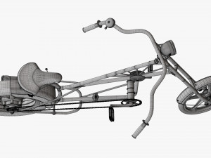 Stylized vintage bicycle 02 3Dモデル