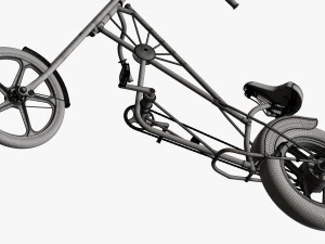 Stylized vintage bicycle 02 3D Model