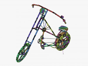 Stylized vintage bicycle 02 3Dモデル