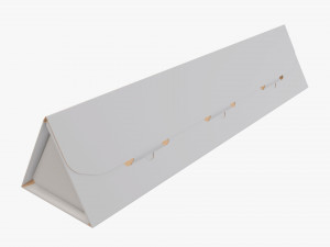 Triangular tube cardboard box Modelo 3D