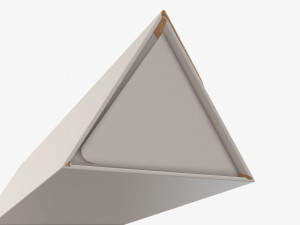 Triangular tube cardboard box 3D Model