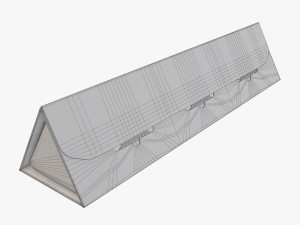 Triangular tube cardboard box 3D Model