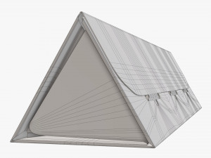 Triangular tube cardboard box 3D Model