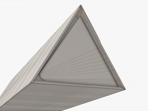 Triangular tube cardboard box 3D Model