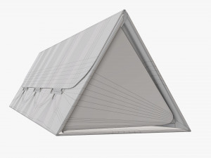 Triangular tube cardboard box 3D Model