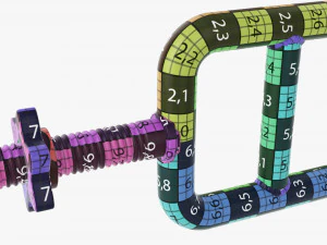 Barre de musculation pour triceps Modèle 3D