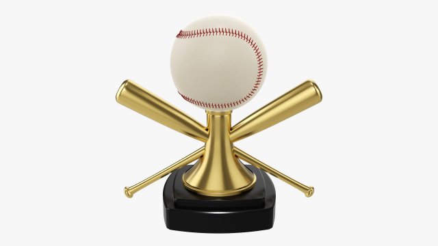 Trophy baseball ball bat 3D 模型 .c4d .max .obj .3ds .fbx .stl .blend 