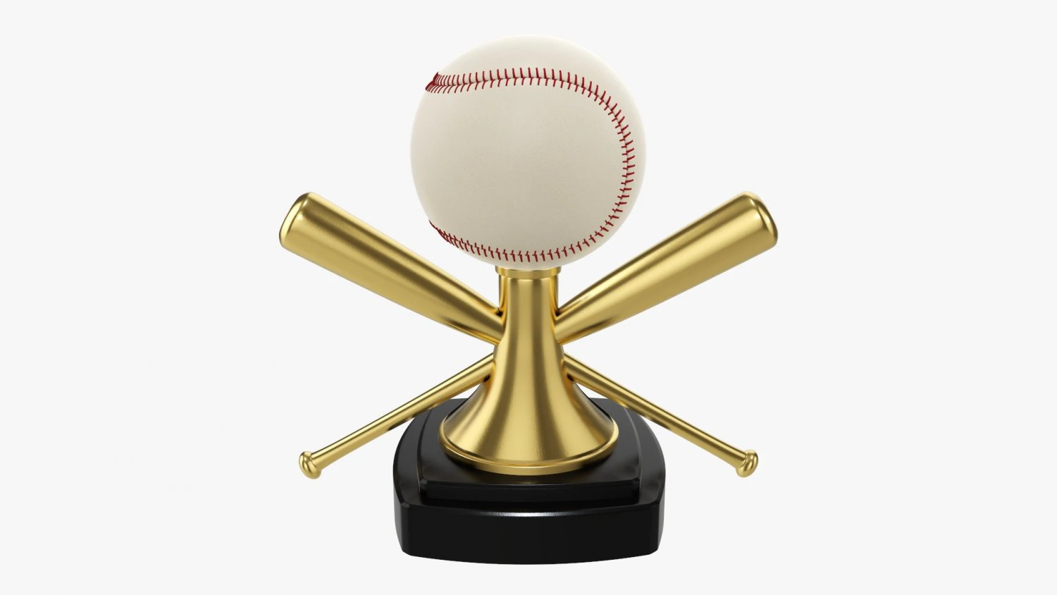 Taco de bola de beisebol trof&eacute;u Modelo 3D .c4d .max .obj .3ds .fbx .stl .blend 