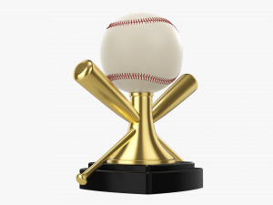 Trophy baseball ball bat 3D 模型