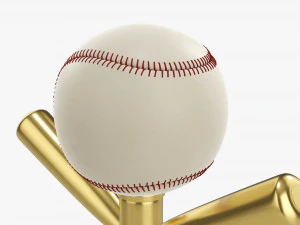 Taco de bola de beisebol trof&eacute;u Modelo 3D