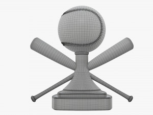Trophy baseball ball bat 3D 模型