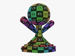 Taco de bola de beisebol trof&eacute;u Modelo 3D