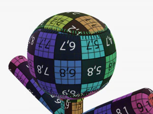 Taco de bola de beisebol trof&eacute;u Modelo 3D
