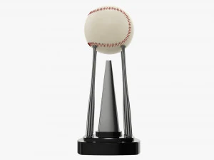 Taco de bola de beisebol trof&eacute;u 02 Modelo 3D