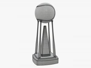 Taco de bola de beisebol trof&eacute;u 02 Modelo 3D