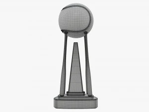 Taco de bola de beisebol trof&eacute;u 02 Modelo 3D