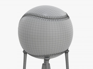 Trophy baseball ball bat 02 Modelo 3D