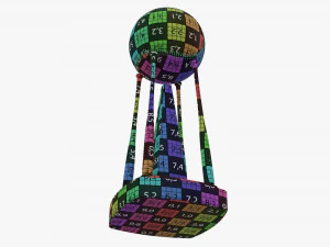 Taco de bola de beisebol trof&eacute;u 02 Modelo 3D