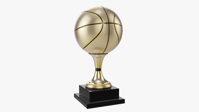 Trophy basketball ball 3D 模型 .c4d .max .obj .3ds .fbx .stl .blend 