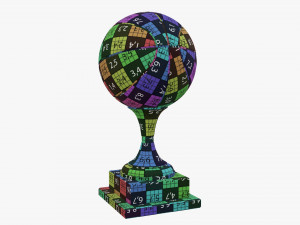Trophy basketball ball 3D 模型