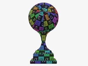 Troph&auml;en-Basketballball 3D Modell