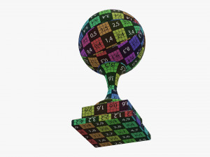 Trophy basketball ball 3D 模型