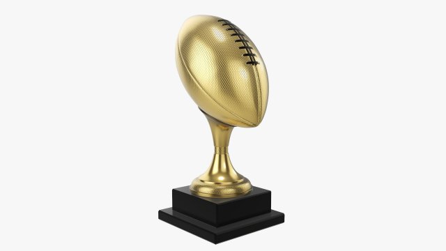 Trophy football ball 3D Модель .c4d .max .obj .3ds .fbx .stl .blend 