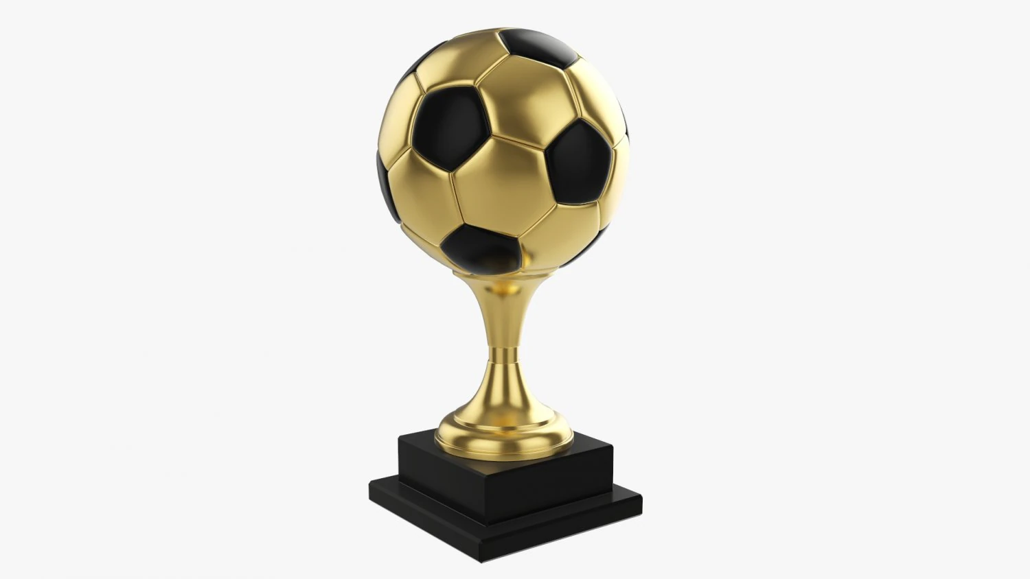 Bal&oacute;n de f&uacute;tbol trofeo Modelo 3D .c4d .max .obj .3ds .fbx .stl .blend 