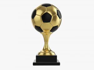 Bal&oacute;n de f&uacute;tbol trofeo Modelo 3D