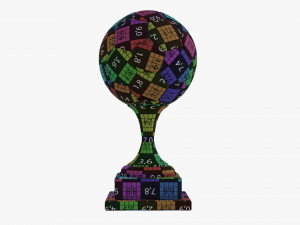 Trophy soccer ball Modelo 3D