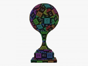 Trophy soccer ball Modelo 3D