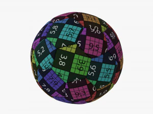 Bal&oacute;n de f&uacute;tbol trofeo Modelo 3D