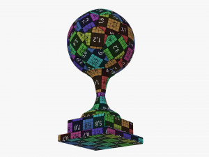 Trophy soccer ball Modelo 3D