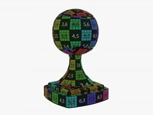 Trophy tennis ball 3D Model