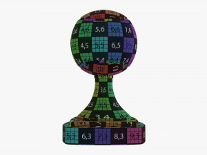 Trophy tennis ball Modelo 3D