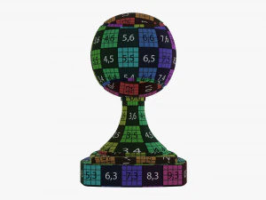 Trophy tennis ball 3D Model