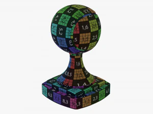 Trophy tennis ball 3D Model