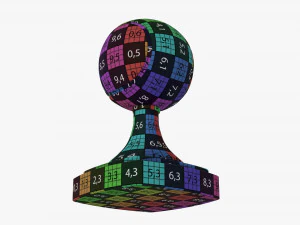 Trophy tennis ball 3D Model