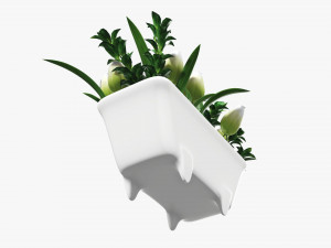 Tulip composition in bathtub Modelo 3D