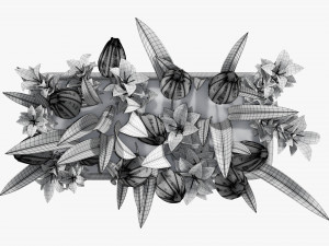 Tulip composition in bathtub Modelo 3D