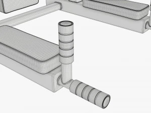 Universal pull-up bar 3D Model