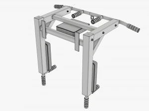 Barra de pull-up universal 2 Modelo 3D