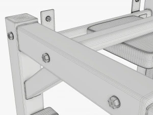 Barra de pull-up universal 2 Modelo 3D