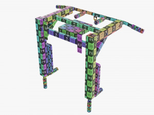 Universal pull-up bar 2 Modelo 3D