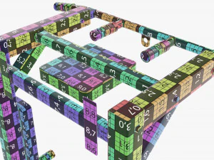 Barra de pull-up universal 2 Modelo 3D