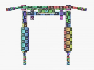 Universal pull-up bar 2 Modelo 3D