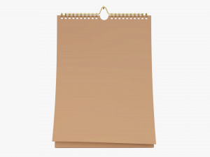 Wall calendar 01 Modelo 3D