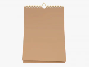 Wall calendar 01 3D Model